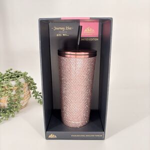 The Hydrapeak Journey 25oz Pink Rhinestone Tumbler